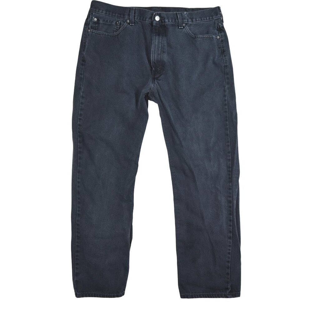 Levi's Men's 505 Size 40x32 Faded Washed Out Black Denim Jeans Grunge Rugged
